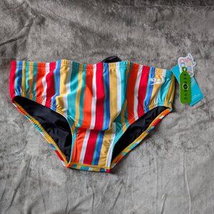 NWT Mens Speedo - Rainbow Stripes